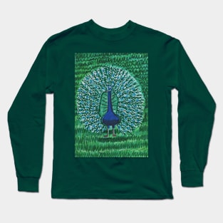 Gorgeous Peacock Long Sleeve T-Shirt